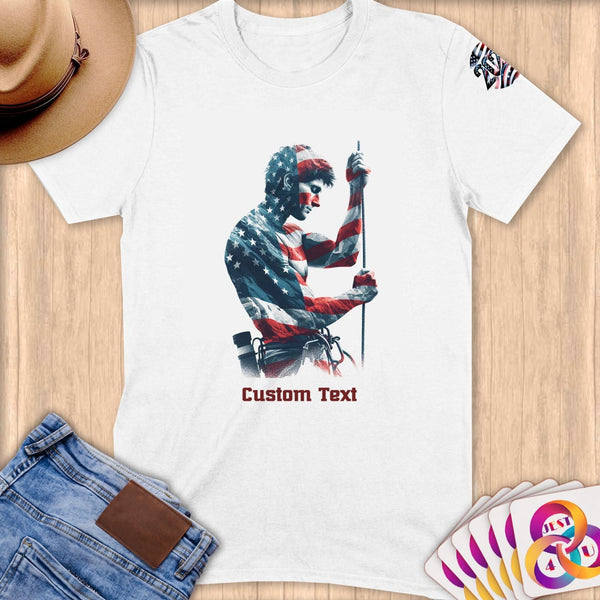 Physical Item S / White Climbing Liberty ~ Limited Edition 2024 "USA Excellence" ~ Personalized Softstyle T-Shirt