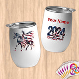 Physical Item 12 oz / White Dancing Equestrian~Limited Edition 2024 