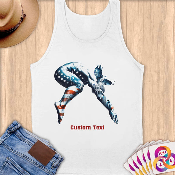 Physical Item S / White Diving Dreams~Limited Edition 2024 "USA Excellence" ~ Customizable Supersoft Tank Top