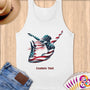 Physical Item S / White Diving Freedom ~ Limited Edition 2024 "USA Excellence" ~ Customizable Supersoft Tank Top
