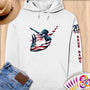 Physical Item S / White Diving Freedom ~ Limited Edition 2024 "USA Excellence" ~ Personalized Premium Hoodie
