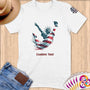 Physical Item S / White Diving Freedom ~ Limited Edition 2024 "USA Excellence" ~ Personalized Softstyle T-Shirt