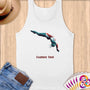 Physical Item S / White Diving Liberty Freedom ~ Limited Edition 2024 "USA Excellence" ~ Customizable Supersoft Tank Top