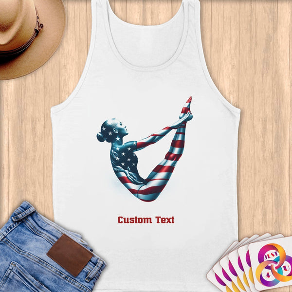 Physical Item S / White Diving Poise~Limited Edition 2024 "USA Excellence" ~ Customizable Supersoft Tank Top