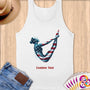 Physical Item S / White Diving Poise~Limited Edition 2024 "USA Excellence" ~ Customizable Supersoft Tank Top