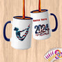 Physical Item 15oz / Blue Diving Poise~Limited Edition 2024 "USA Excellence" ~ Customized Large 15oz Mug