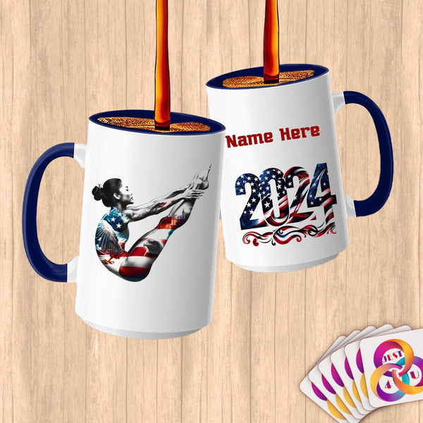 Physical Item 15oz / Blue Diving Sensation~Limited Edition 2024 "USA Excellence" ~ Customized Large 15oz Mug