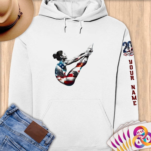 Physical Item S / White Diving Sensation~Limited Edition 2024 "USA Excellence" ~ Personalized Premium Hoodie