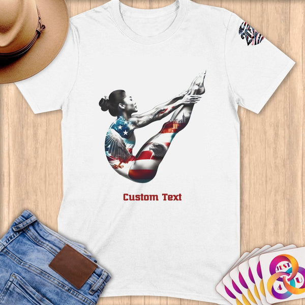 Physical Item S / White Diving Sensation~Limited Edition 2024 "USA Excellence" ~ Personalized Softstyle T-Shirt