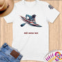 Physical Item S / White Dynamic Elite Kayaker ~ Limited Edition 2024 "USA Excellence" ~ Personalized Softstyle T-Shirt
