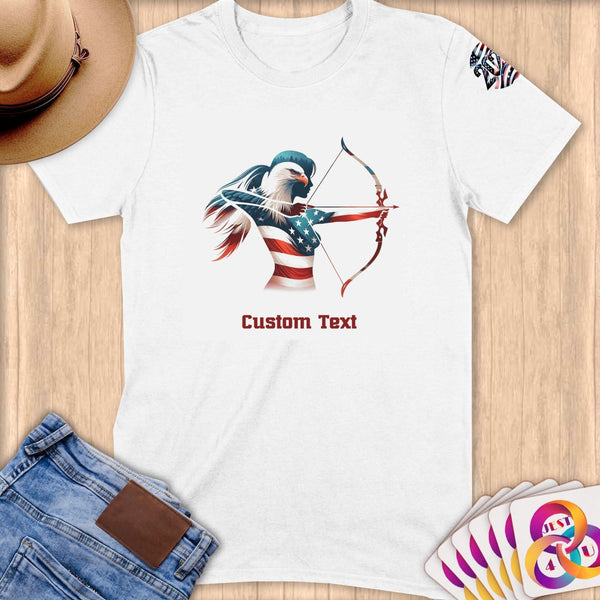 Physical Item S / White Eagle Archer~Limited Edition 2024 "USA Excellence" ~ Personalized Softstyle T-Shirt