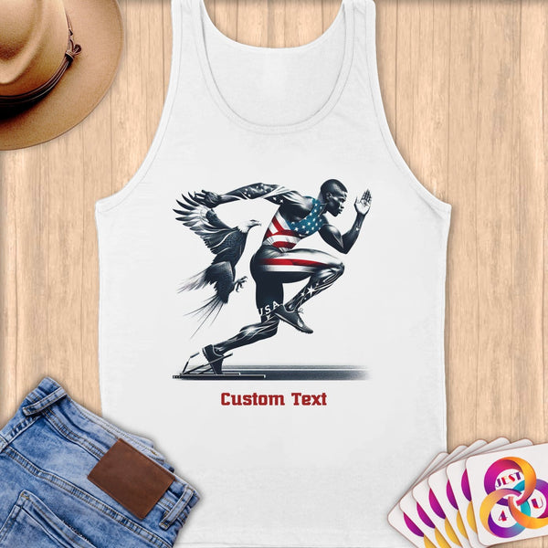Physical Item S / White Eagle Speed~Limited Edition 2024 "USA Excellence" ~ Customizable Supersoft Tank Top
