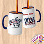 Physical Item 15oz / Blue Elegance~Limited Edition 2024 "USA Excellence" ~ Customized Large 15oz Mug