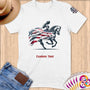 Physical Item S / White Elegance~Limited Edition 2024 "USA Excellence" ~ Personalized Softstyle T-Shirt