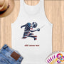 Physical Item S / White Elite Athlete Fencing ~ Limited Edition 2024 "USA Excellence" ~ Customizable Supersoft Tank Top