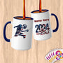Physical Item 15oz / Blue Elite Athlete Fencing ~ Limited Edition 2024 "USA Excellence" ~ Customized Large 15oz Mug