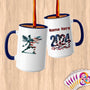 Physical Item 15oz / Blue Elite Badminton Wings ~ Limited Edition 2024 "USA Excellence" ~ Customized Large 15oz Mug