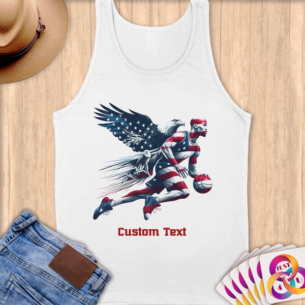 Physical Item S / White Elite Basketball ~Limited Edition 2024 "USA Excellence" ~ Customizable Supersoft Tank Top