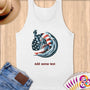 Physical Item S / White Elite Liberty Surf ~ Limited Edition 2024 "USA Excellence" ~ Customizable Supersoft Tank Top
