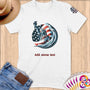 Physical Item S / White Elite Liberty Surf ~ Limited Edition 2024 "USA Excellence" ~ Personalized Softstyle T-Shirt