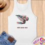 Physical Item S / White Elite Swimmer ~ Limited Edition 2024 "USA Excellence" ~ Customizable Supersoft Tank Top