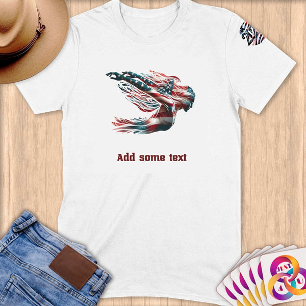 Physical Item S / White Elite Swimmer ~ Limited Edition 2024 "USA Excellence" ~ Personalized Softstyle T-Shirt
