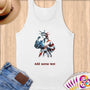 Physical Item S / White Elite Taekwondo Liberty ~ Limited Edition 2024 "USA Excellence" ~ Customizable Supersoft Tank Top
