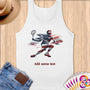 Physical Item S / White Elite Tennis Power ~ Limited Edition 2024 "USA Excellence" ~ Customizable Supersoft Tank Top