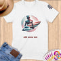 Physical Item S / White Elite USA Surfer ~ Limited Edition 2024 "USA Excellence" ~ Personalized Softstyle T-Shirt