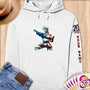 Physical Item S / White Empowered Taekwondo Liberty ~ Limited Edition 2024 "USA Excellence" ~ Personalized Premium Hoodie