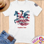 Physical Item S / White Equestrian Breeze~Limited Edition 2024 "USA Excellence" ~ Personalized Softstyle T-Shirt