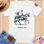 Physical Item S / White Equestrian Grace~Limited Edition 2024 "USA Excellence" ~ Personalized Softstyle T-Shirt