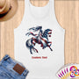Physical Item S / White Equestrian Medal~Limited Edition 2024 "USA Excellence" ~ Customizable Supersoft Tank Top