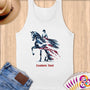 Physical Item S / White Equestrian Whisper~Limited Edition 2024 "USA Excellence" ~ Customizable Supersoft Tank Top
