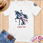 Physical Item S / White Equestrian Whisper~Limited Edition 2024 "USA Excellence" ~ Personalized Softstyle T-Shirt