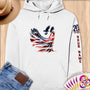 Physical Item S / White Female Patriot~Limited Edition 2024 "USA Excellence" ~ Personalized Premium Hoodie
