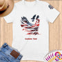Physical Item S / White Female Patriot~Limited Edition 2024 "USA Excellence" ~ Personalized Softstyle T-Shirt