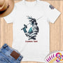 Physical Item S / White Fencing Liberty ~ Limited Edition 2024 "USA Excellence" ~ Personalized Softstyle T-Shirt
