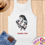 Physical Item S / White Fierce Boxer ~Limited Edition 2024 "USA Excellence" ~ Customizable Supersoft Tank Top