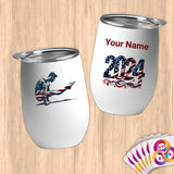 Physical Item 12 oz / White Flexing Patriotic Gymnast~Limited Edition 2024 