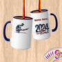 Physical Item 15oz / Blue Flexing Patriotic Gymnast~Limited Edition 2024 "USA Excellence" ~ Customized Large 15oz Mug