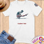 Physical Item S / White Flexing Patriotic Gymnast~Limited Edition 2024 "USA Excellence" ~ Personalized Softstyle T-Shirt