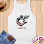 Physical Item S / White Freedom Dive Eagle Artistic~Limited Edition 2024 "USA Excellence" ~ Customizable Supersoft Tank Top