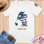 Physical Item S / White Golf Hero ~ Limited Edition 2024 "USA Excellence" ~ Personalized Softstyle T-Shirt