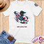 Physical Item S / White Golfing Sensation ~ Limited Edition 2024 "USA Excellence" ~ Personalized Softstyle T-Shirt