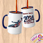 Physical Item 15oz / Blue Graceful Liberty Swim ~ Limited Edition 2024 "USA Excellence" ~ Customized Large 15oz Mug