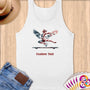 Physical Item S / White Gymnast Balance~Limited Edition 2024 "USA Excellence" ~ Customizable Supersoft Tank Top