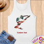 Physical Item S / White Gymnast Soars ~Limited Edition 2024 "USA Excellence" ~ Customizable Supersoft Tank Top