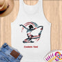 Physical Item S / White Gymnastic Elegance ~Limited Edition 2024 "USA Excellence" ~ Customizable Supersoft Tank Top