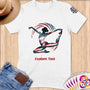 Physical Item S / White Gymnastic Elegance ~Limited Edition 2024 "USA Excellence" ~ Personalized Softstyle T-Shirt